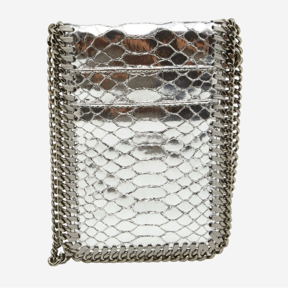 Stella Mccartney Silver Python Embossed Falabella… - image 2